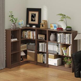 客厅儿童实木书柜墙转拐角一体置储物落地绘本书架窄收纳柜billy