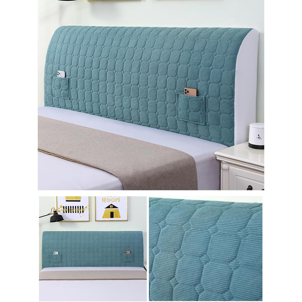 简约床头罩加厚全包床头套罩木床头罩软包床头罩卧室纯色床头罩套