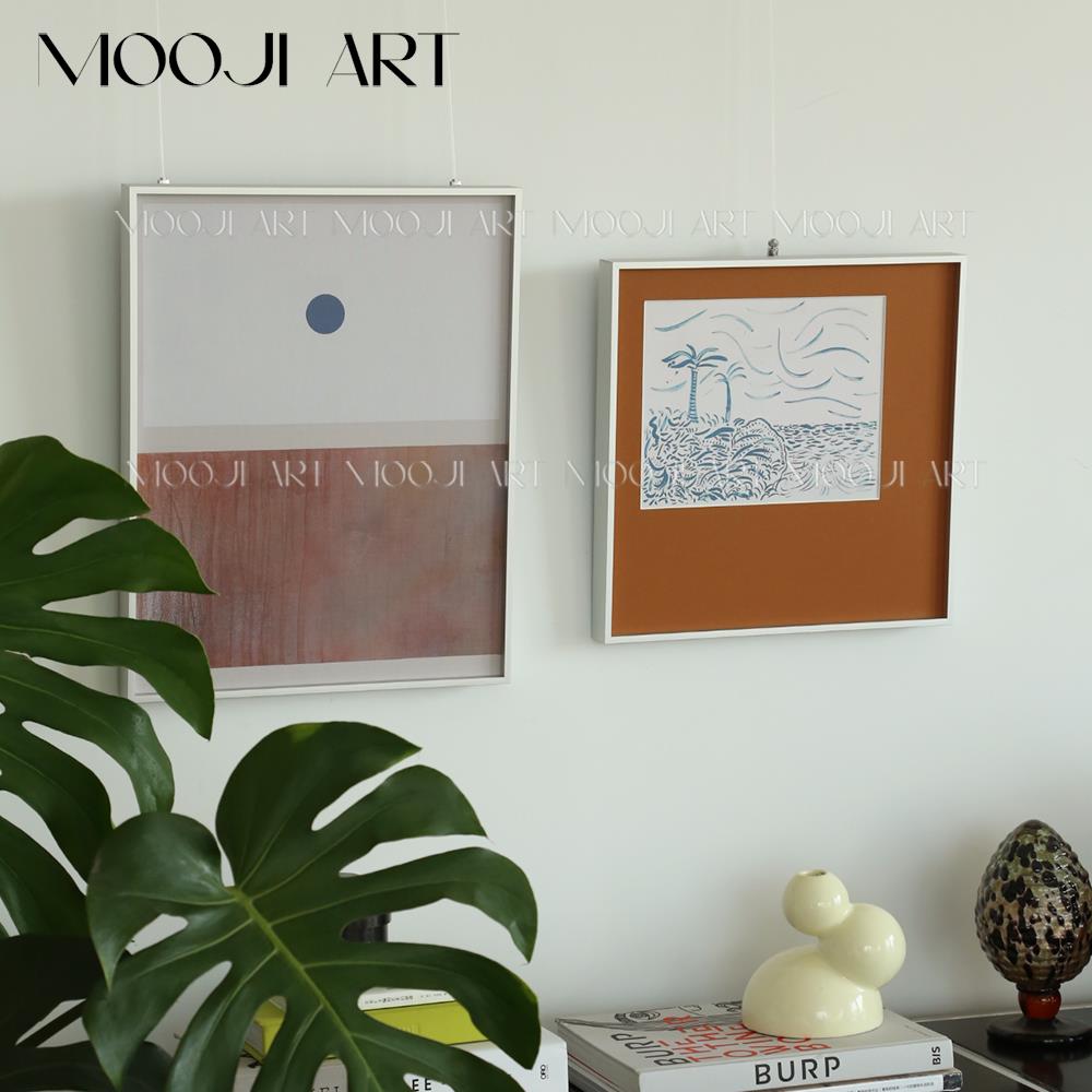 木吉小众当代艺术客厅背景墙卧室餐边柜高级感装饰画组合挂画