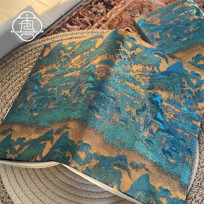 真我 宋锦江山 非遗真丝手工布书衣手账A5A6手帐本记事本封套日记