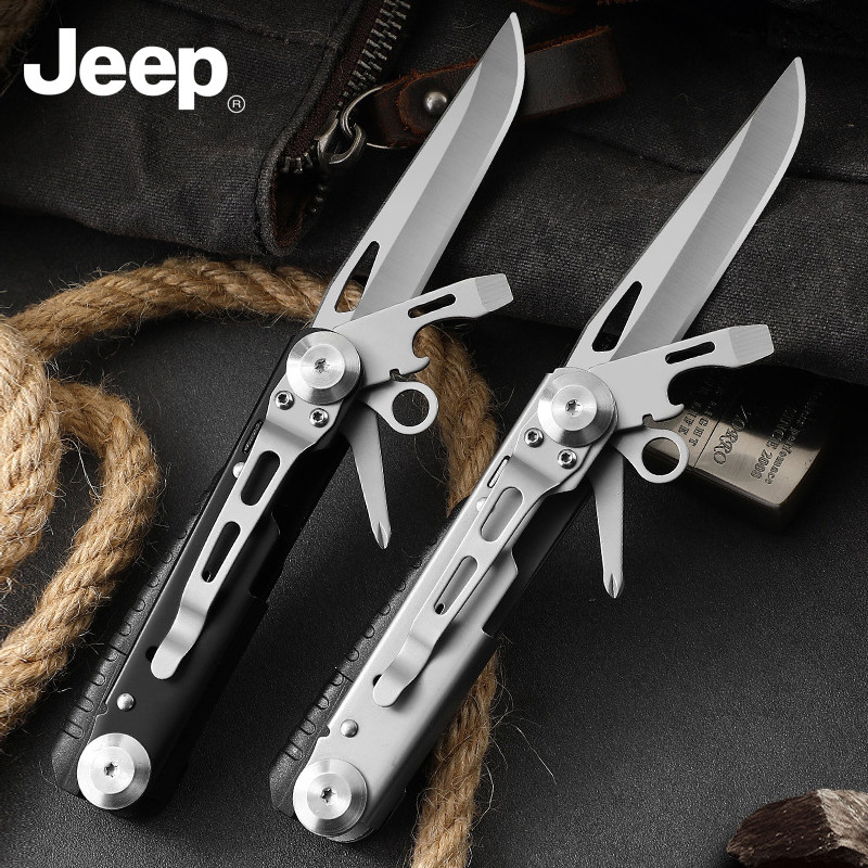 JEEP户外生存折叠刀便携随身工具