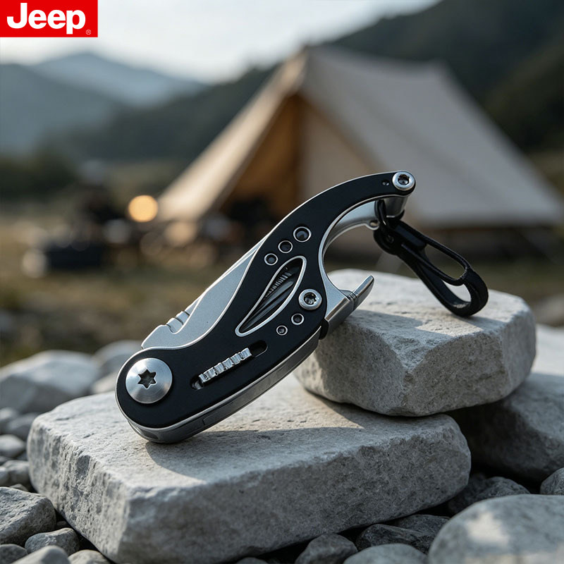 JEEP户外多功能刀迷你刀钥匙扣