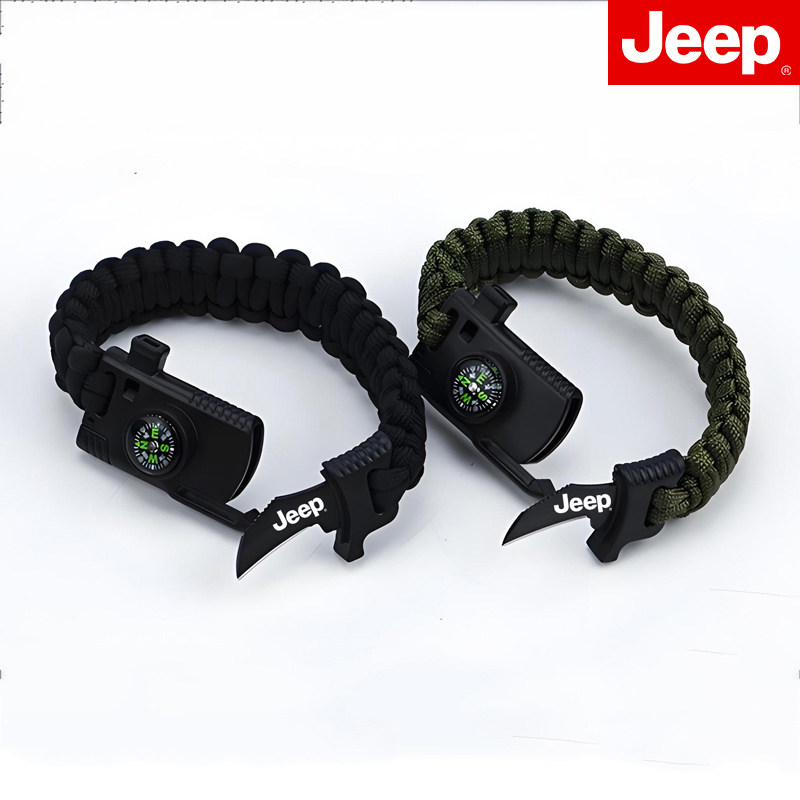 JEEP户外多功能伞绳手链求生手环