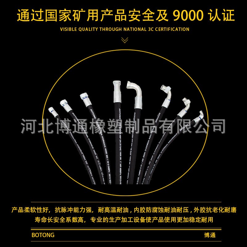 供应钢丝编织缠绕高压胶管高压液压油管机械液压橡胶管