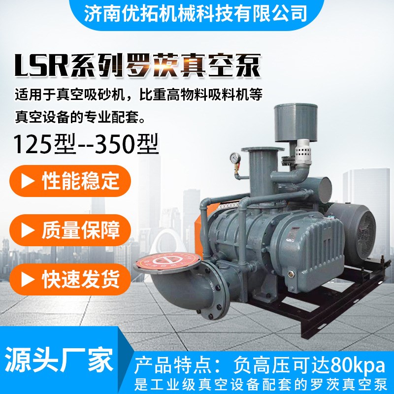 货源LSR系列罗茨真空泵  负压可达80kpa罗茨风机配件真空泵