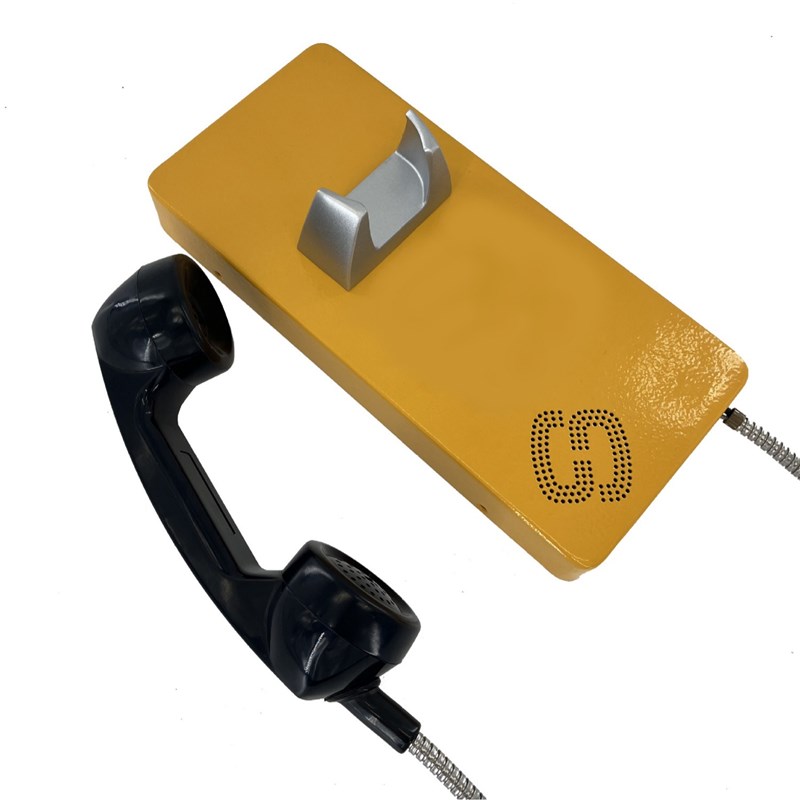 供应壁挂式免拨号IP防暴电话机  摘机直通对讲电话 IP54防尘防水