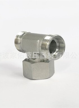 BC三通接头 304不锈钢外螺纹 过渡卡套式快速液压接头