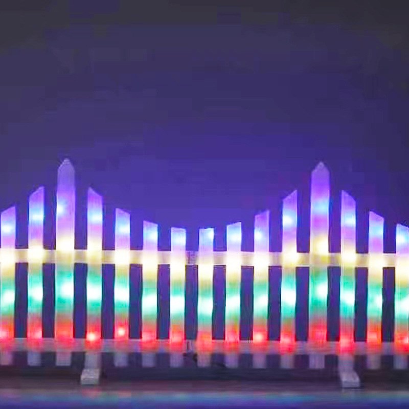 户外太阳能草坪灯圣诞树围栏灯彩灯花园庭院氛围装饰栅栏灯