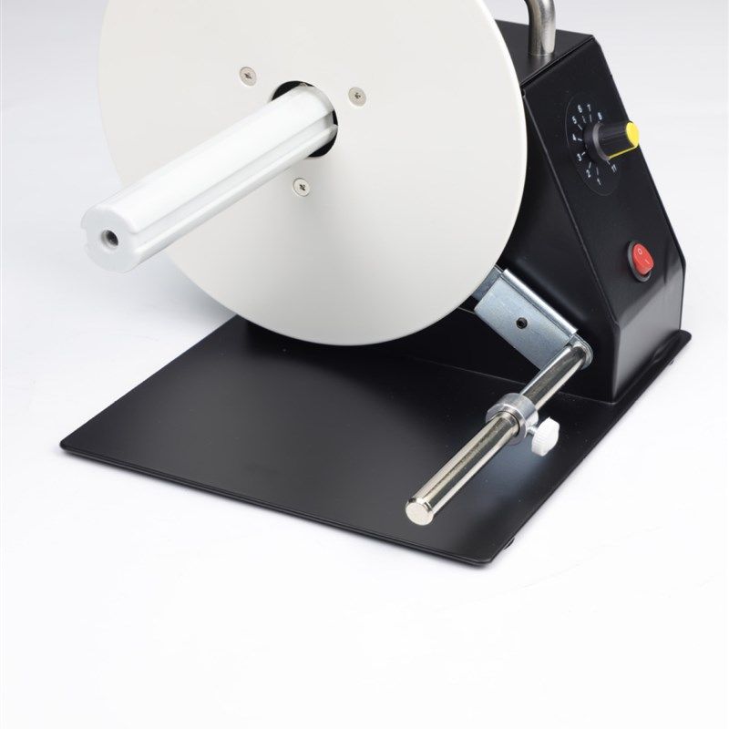 厂家可调速标签回卷器吊牌洗水唛全自动回卷机条码打印回绕器