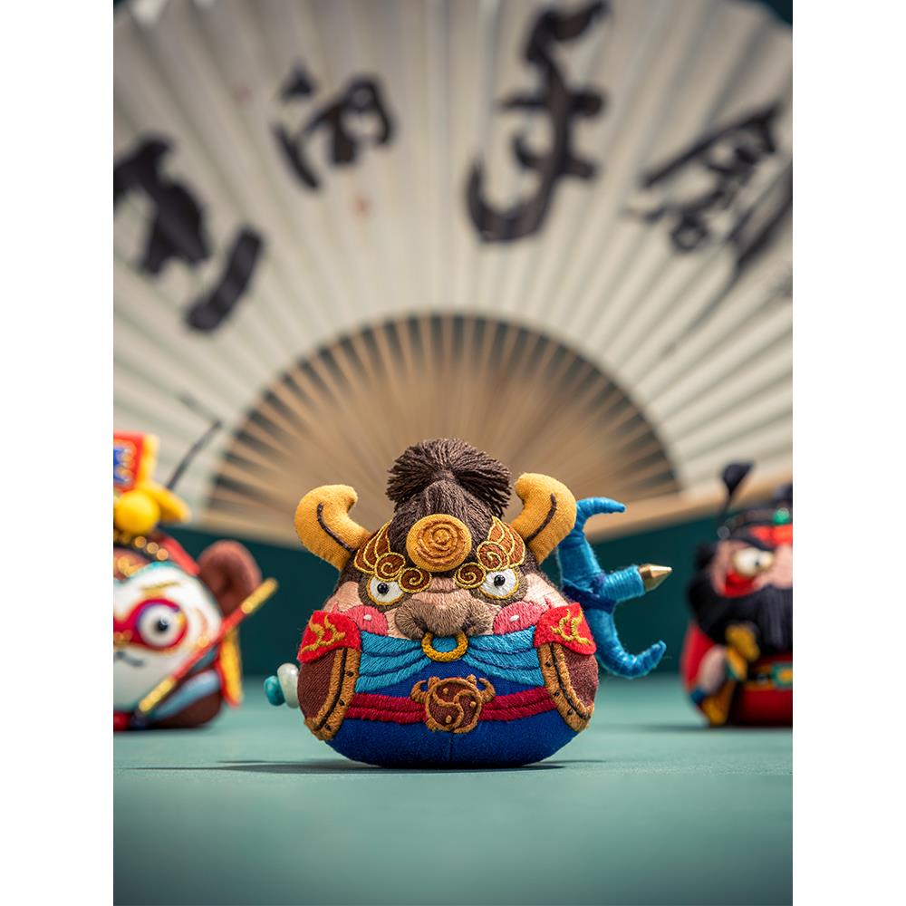 王的手创 刺绣手工diy材料包平安福立体自绣香囊玩偶平安符绣品