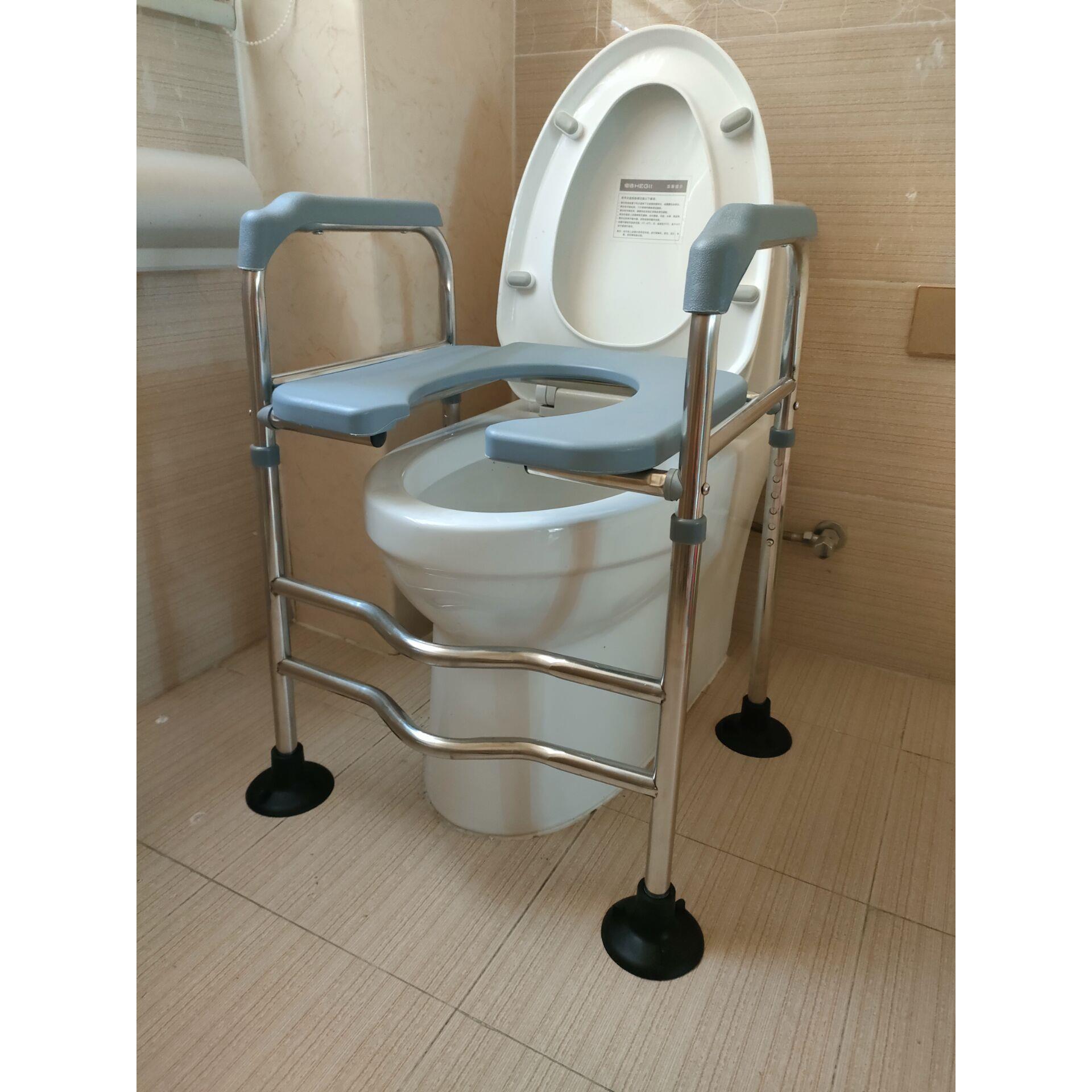 老人可移动坐便器孕妇坐便椅座便架扶手残疾人马桶加高增高升高器
