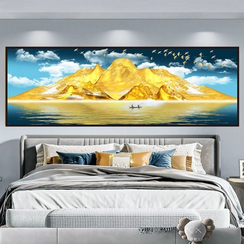 床头向西化解挂画西墙聚财朝西挂什么画适合卧室床头的挂画背景墙