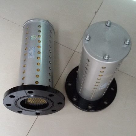 法兰-F机S2a排气0 消音器式消声器压8FX0降噪金属8华滤畅板N筛D