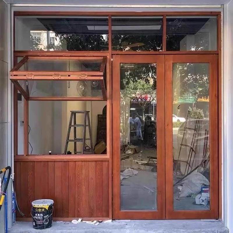 实木门窗折叠门窗卧室门玻璃门定制简约平开门店铺门卧室门对开门