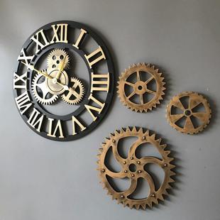 复古工业风齿轮装 饰品酒吧咖啡厅壁饰挂件网咖齿轮钟表背景墙软装