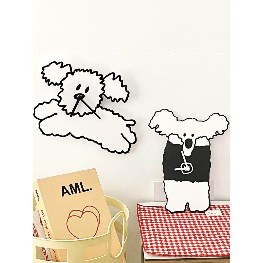 时钟墙上挂没有打孔可爱的少女心卧室墙壁时钟客厅桌子床边装饰品,家居饰品,挂钟,淘宝优惠券,粉丝福利购,淘宝优惠卷