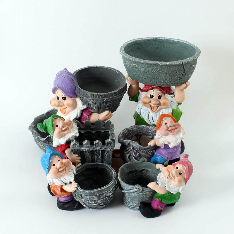 包邮欧式树脂小精灵多肉花盆花园小矮人家居绿植拼盘阳台摆设,家居饰品,花盆,淘宝优惠券,粉丝福利购,淘宝优惠卷