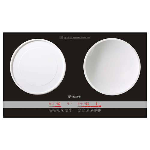 尚朋堂YS-IC34H02L 双头电磁炉嵌入式台式双灶家用一平一凹电磁灶