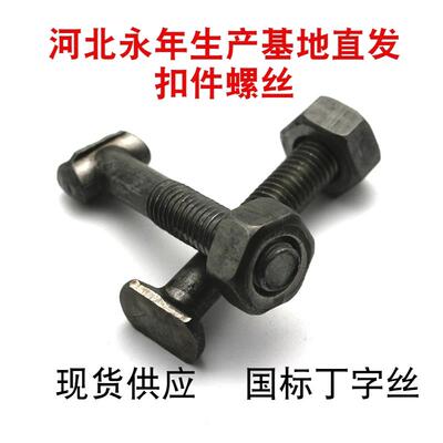 （1000套）扣件螺丝螺母套装 建筑丁字螺丝 非标丁字丝T字螺栓m12