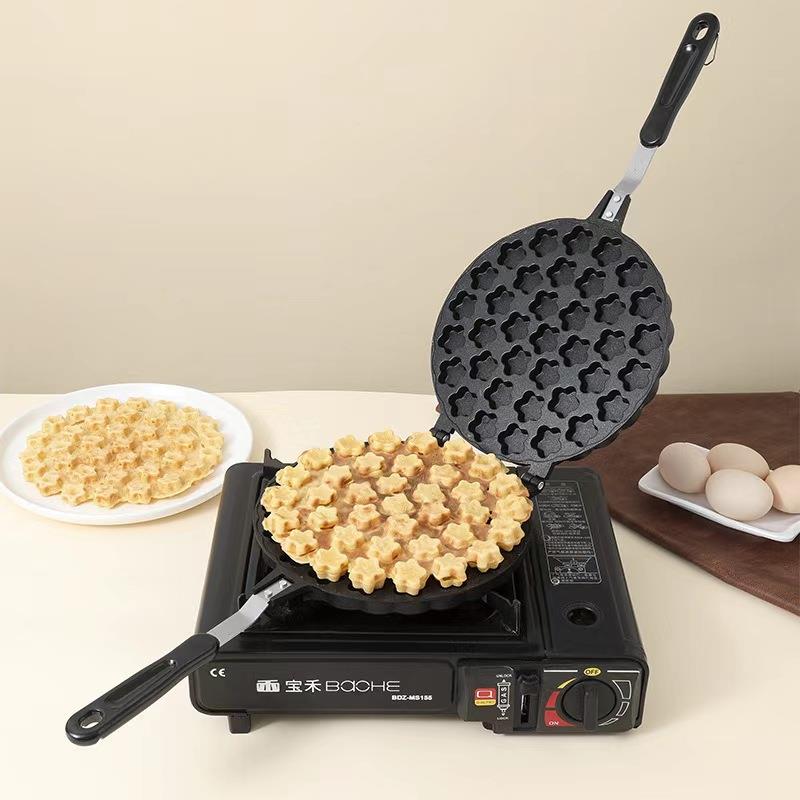 商用不沾锅梅花小蛋糕烤盘摆摊不沾蛋仔机模具爆浆新款鸡蛋糕模具