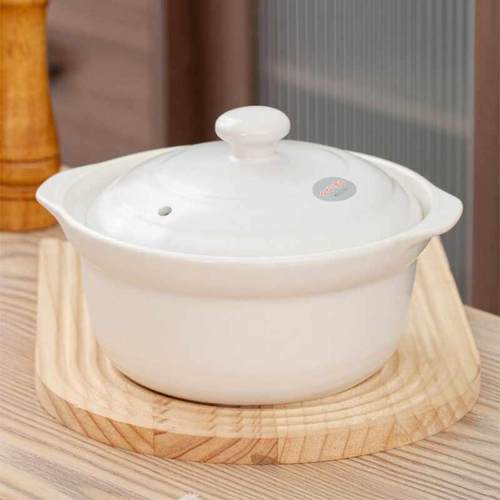 金华锂瓷JH炖锅家用干烧不裂大容量深锅耐高温陶瓷砂锅可打标沙锅