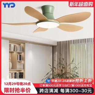 吊扇灯卧室家用变频静音吸顶一体风扇吊灯 餐厅客厅风扇灯2024新款