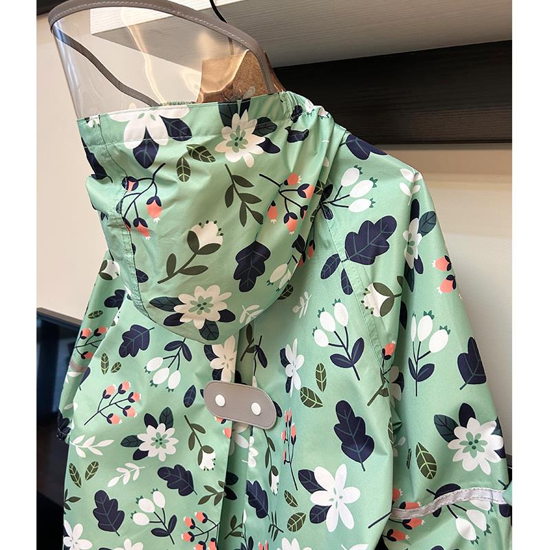 日系儿童雨衣男童女童小童雨具小孩学生幼儿园宝宝书包位雨披上学