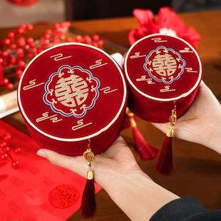 针线盒结婚庆用品大全 针线套盒家用女方陪嫁全套缝补线工具便携式