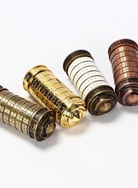 达芬奇密码锁筒情人节圣诞生日礼品解密筒锁混批精密版外贸货源