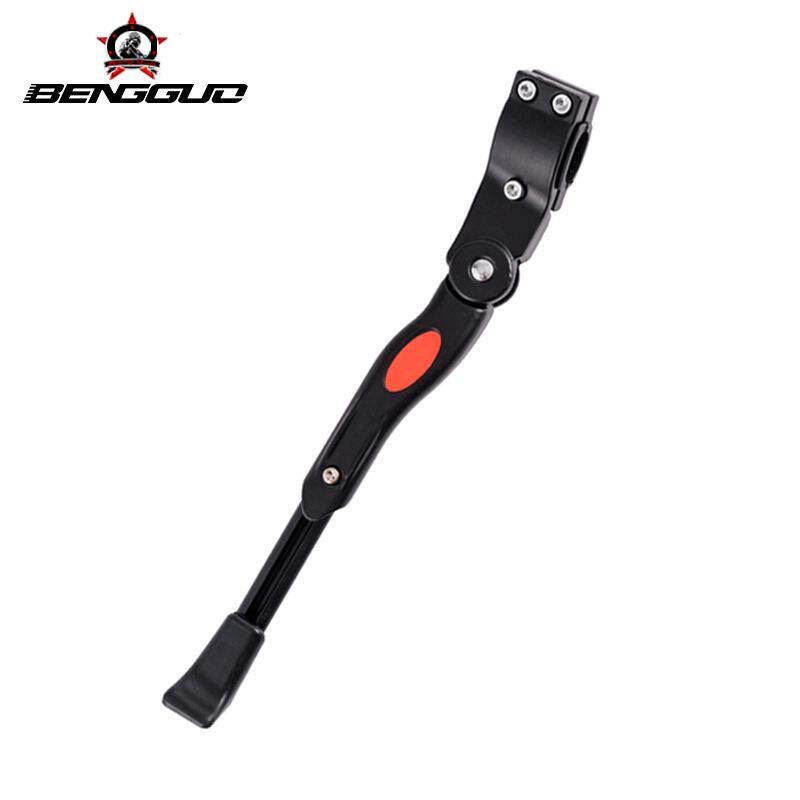 山地车自行车铝合金单支撑脚撑铝合金支撑边撑单支车梯停车架