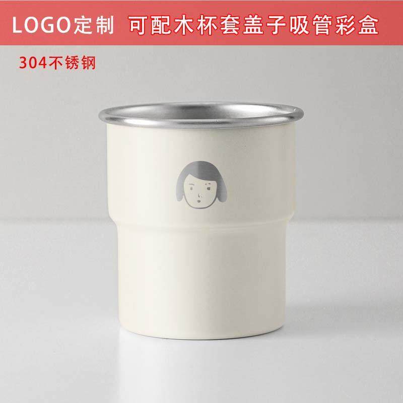 跨境亚马逊304不锈钢酒杯夏季单层啤酒杯口杯野营野餐杯可丝印LOG