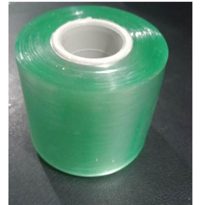 绿色缠绕保护薄膜6CM打包膜PVC电线PE拉伸膜大卷工业包装膜