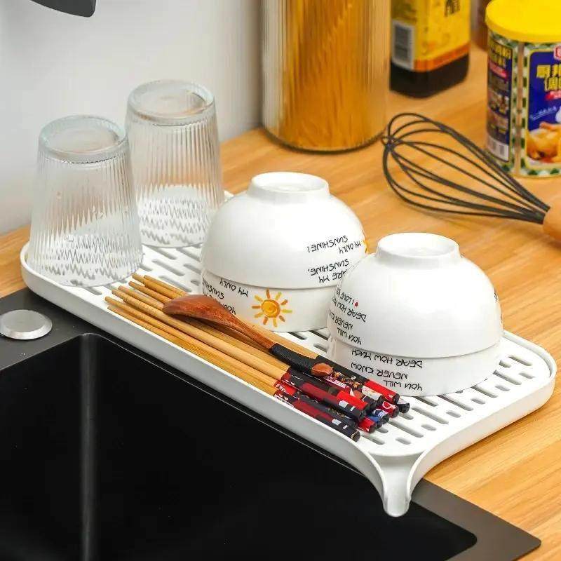 多功能导流沥水盘双层沥水架家用餐具碗筷水杯置物架茶杯托盘,厨房/烹饪用具,水槽置物架,淘宝优惠券,粉丝福利购,淘宝优惠卷