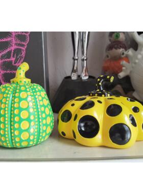 草间弥生玩款南瓜摆件KIB雕同塑波点术艺现代密集圆点潮流潮半截