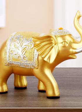 吸水大象酒招财档ZRO摆件一对客厅高端工艺品轻高办公室家居奢柜