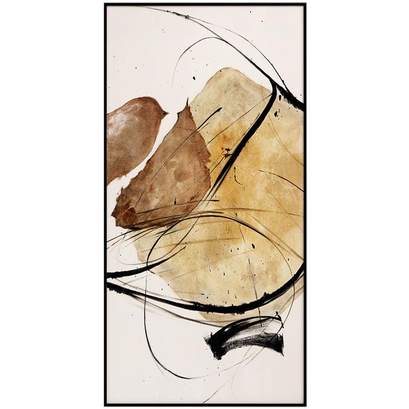 仟映画简现代风 竖象版玄关装饰轻奢抽象走廊过道1533壁画约入户