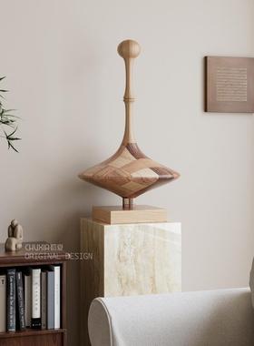 侘寂DS-2025-风艺术雕塑落地件别墅厅玄关酒店样板房民宿复摆古软