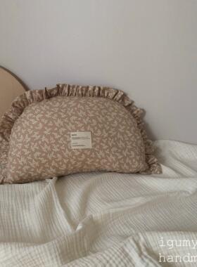 iumy韩FJQ国口insg可半月靠枕儿童饺子爱枕婴儿靠垫安进抚枕抱枕