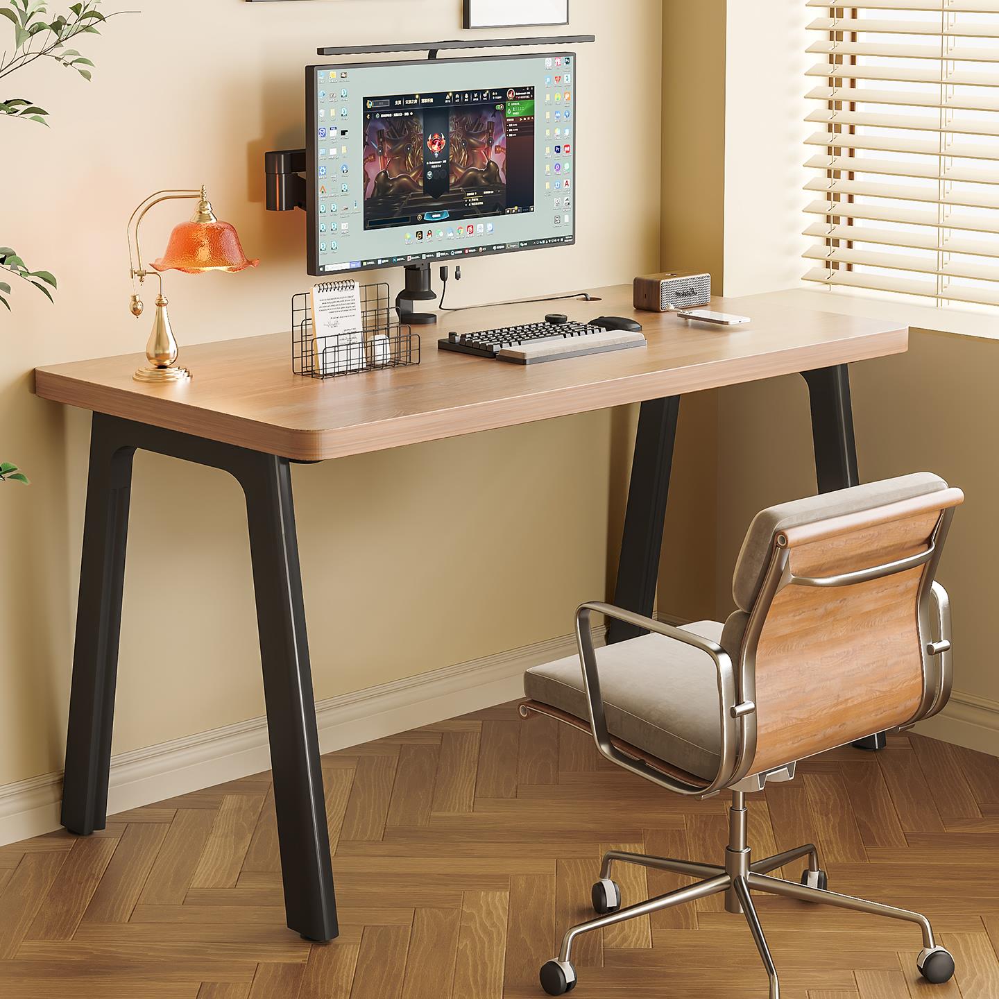 电脑桌家用台式办现公桌室卧学生学写字桌mh202505子习简约代加厚