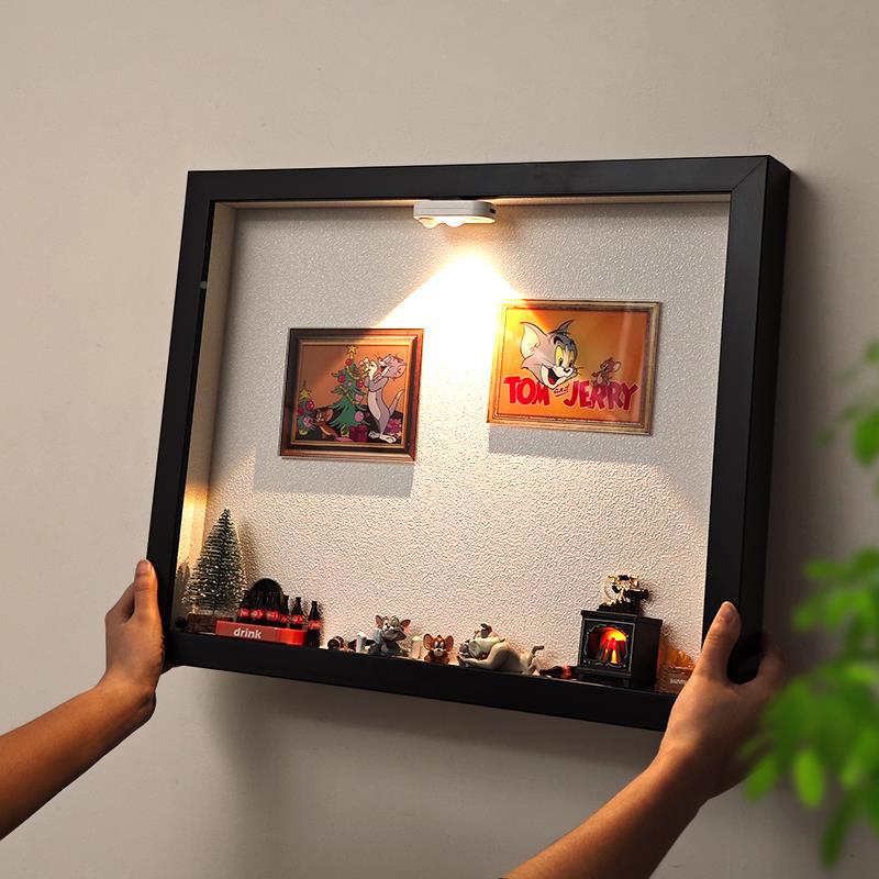 2025新款弱电箱装 饰画画和老网路线 线盒遮挡3d微景欢趣派对观磁