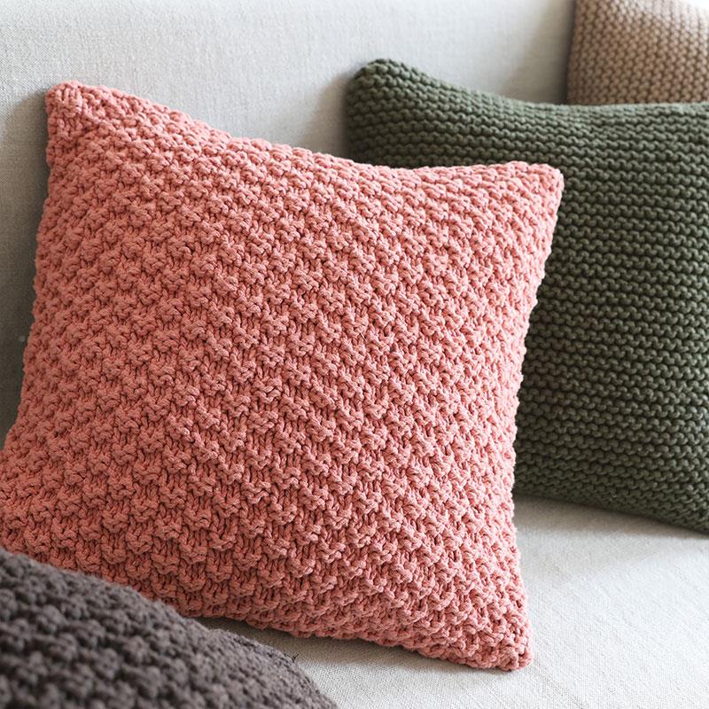 弋编体采可定制纯手工织艺术立方菠萝纹靠垫枕腰YC192400枕抱枕沙