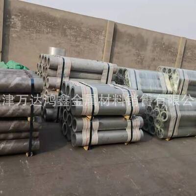 天津2A12T4厚壁铝合金管，大口径锻造铝管厂家，公路三面翻铝型材