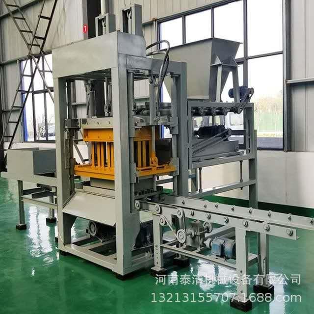 全自动QT4-15液压水泥制砖机路沿石空心砖八字草坪砖工字砖成型机