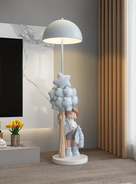 采购产品高端男孩客厅装饰，大型落地灯，乔迁礼物，卧室儿童房间