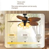 钻石牌吊扇灯卧室书房客厅大风力家用一体吊灯2025年新款 风扇灯