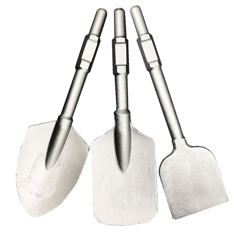 65A大电镐加宽扁铲加宽扁凿电镐铲子挖土铲子挖沟起苗95扁铲平铲