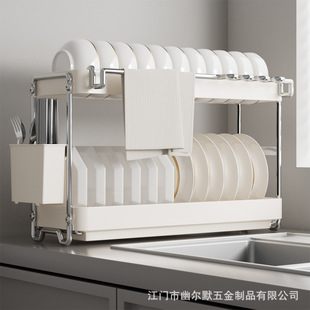 厨房水槽置物架碗碟碗盘收纳层架沥水架家用多功能放碗筷收纳盒碗