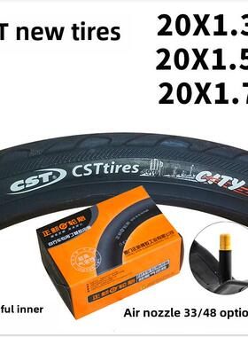 正鑫自行车轮胎20*1.35 1.50 1.75内外胎Cst正鑫37/40/47-406外胎