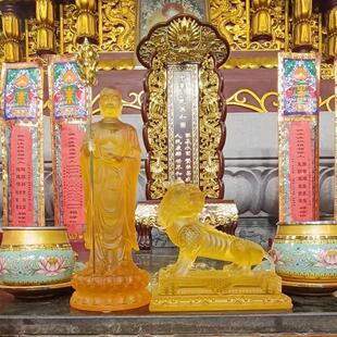 九华山真琉璃谛听神兽摆件佛堂摆放供奉神兽保平安地藏王菩萨坐骑