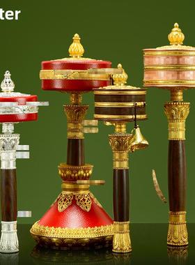 手摇转轮铜彩珠镶嵌手摇转桶家用旋转金桶饰品